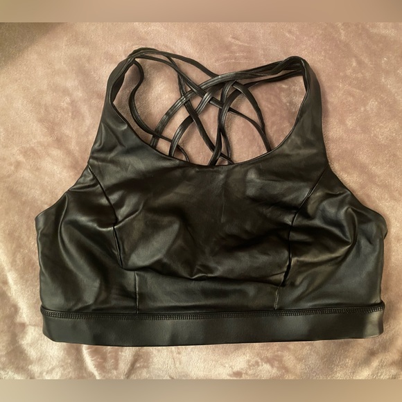 Torrid Black Coated Strappy Back Wicking Sports Bra, NWOT - Picture 2 of 5
